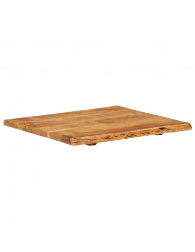 Piano per Lavabo Bagno in Massello di Acacia 58x52x2,5 cm