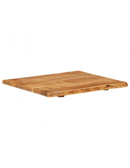 Piano per Lavabo Bagno in Massello di Acacia 58x52x2,5 cm