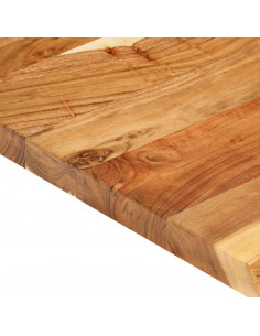 Piano per Lavabo Bagno in Massello di Acacia 58x52x3,8 cm