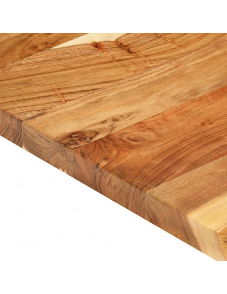 Piano per Lavabo Bagno in Massello di Acacia 58x52x3,8 cm