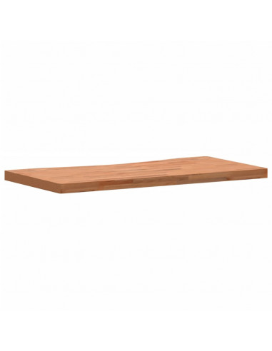 Piano per Scrivania 100x(45-50)x4 cm Legno Massello di Faggio
