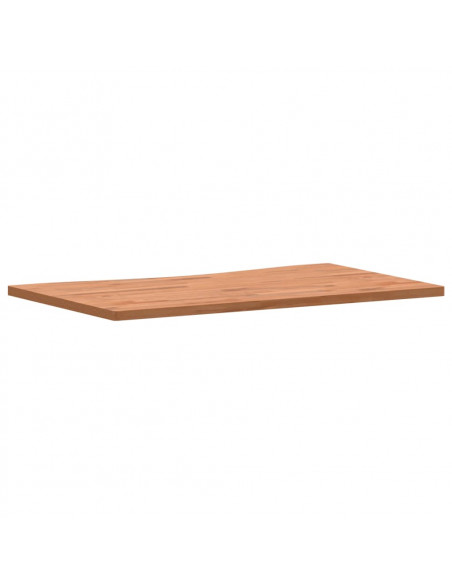 Piano per Scrivania 100x(55-60)x2,5 cm Legno Massello di Faggio