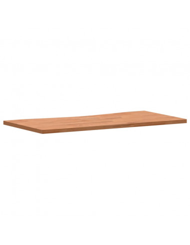 Piano per Scrivania 110x(50-55)x2,5 cm Legno Massello di Faggio