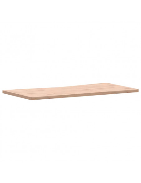 Piano per Scrivania 110x(50-55)x2,5 cm Legno Massello di Faggio
