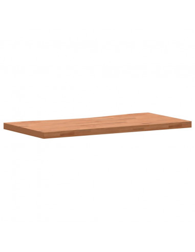 Piano per Scrivania 110x(50-55)x4 cm Legno Massello di Faggio
