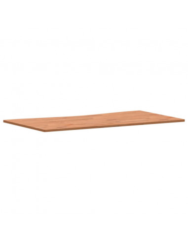 Piano per Scrivania 110x(55-60)x1,5 cm Legno Massello di Faggio