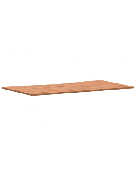 Piano per Scrivania 110x(55-60)x1,5 cm Legno Massello di Faggio