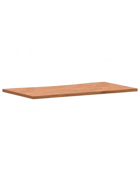 Piano per Scrivania 110x(55-60)x2,5 cm Legno Massello di Faggio
