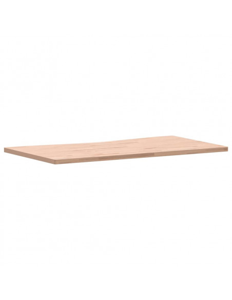 Piano per Scrivania 110x(55-60)x2,5 cm Legno Massello di Faggio