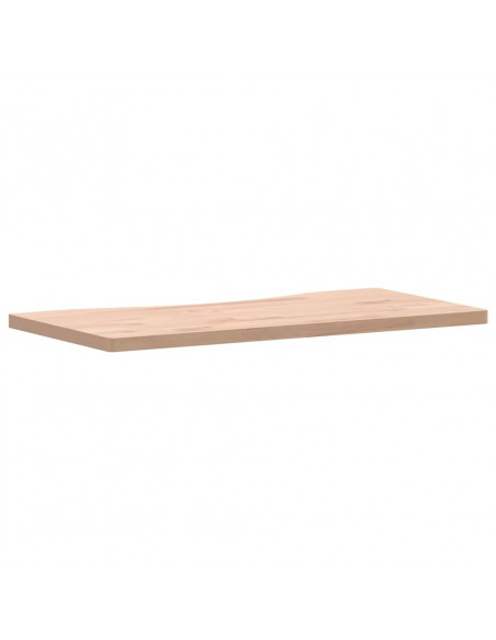Piano per Scrivania 80x(36-40)x2,5 cm Legno Massello di Faggio