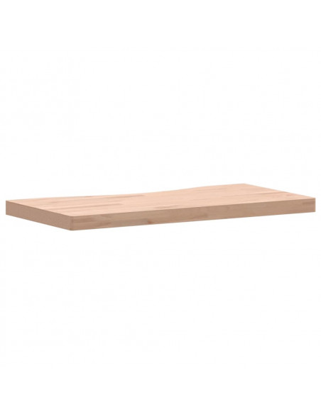 Piano per Scrivania 80x(36-40)x4 cm Legno Massello di Faggio