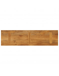 Piano per Tavolo 100x30x2,5cm Rettangolare Legno Massello Mango