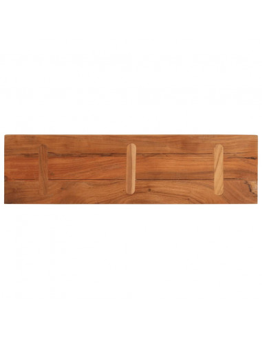 Piano per Tavolo 120x20x2,5 Rettangolare Legno Massello Acacia