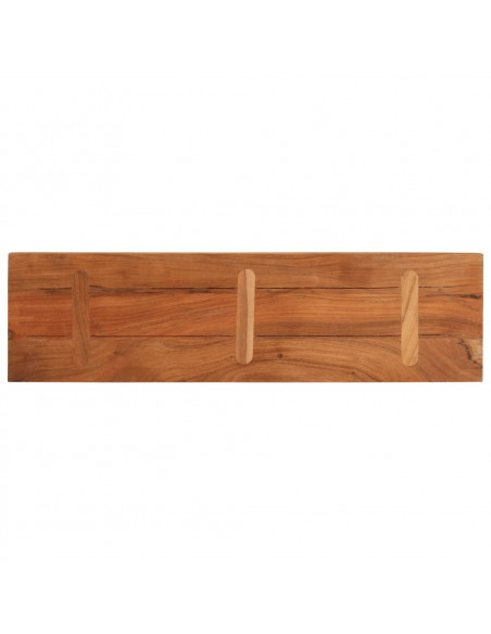 Piano per Tavolo 120x20x2,5 Rettangolare Legno Massello Acacia