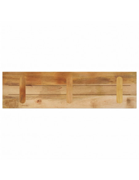 Piano per Tavolo 120x30x2,5cm Rettangolare Legno Mango Grezzo