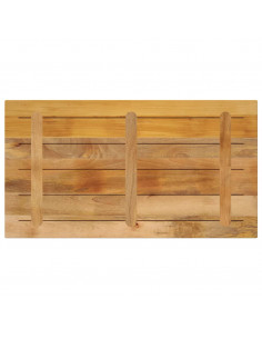 Piano per Tavolo 120x60x1,5 cm Rettangolare Legno Mango Grezzo