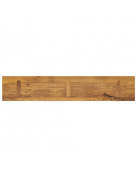 Piano per Tavolo 140x30x2,5cm Rettangolare Legno Massello Mango
