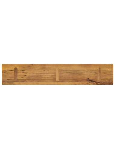 Piano per Tavolo 180x20x3,8cm Rettangolare Legno Massello Mango