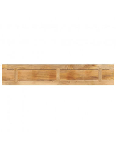 Piano per Tavolo 180x30x2,5cm Rettangolare Legno Mango Grezzo
