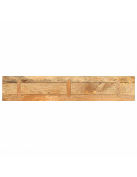 Piano per Tavolo 180x40x2,5cm Rettangolare Legno Massello Mango