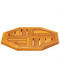 Piano per Tavolo 40x40x2 cm Ottagonale Legno Massello di Acacia