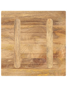 Piano per Tavolo 40x40x3,8 cm Quadrato Legno Massello di Pino