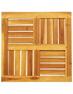 Piano per Tavolo 50x50x2 cm Quadrato Legno Massello di Acacia