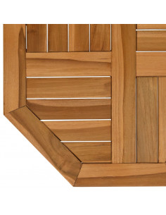 Piano per Tavolo 50x50x2,5 cm Ottagonale Legno Massello Teak