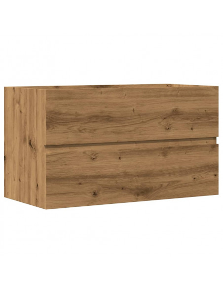 Mobile Lavabo Rovere Artigianale 90x38,5x45 cm in Truciolato
