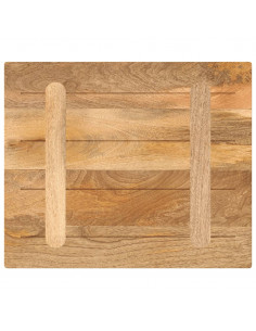 Piano per Tavolo 60x50x3,8 cm Rettangolare Legno Massello Mango