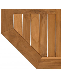Piano per Tavolo 60x60x2,5 cm Ottagonale Legno Massello di Teak