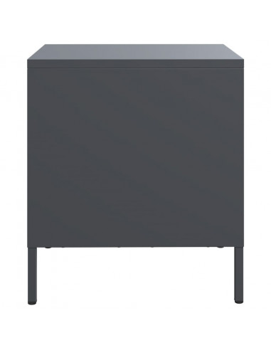 Comodini 2 pz Antracite 35x39x43,5 cm in Acciaio