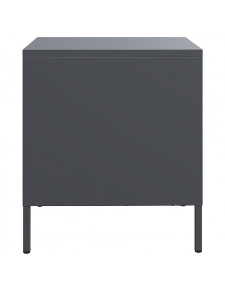 Comodini 2 pz Antracite 35x39x43,5 cm in Acciaio