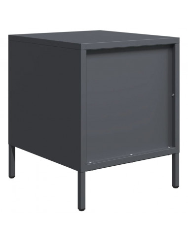 Comodini 2 pz Antracite 35x39x43,5 cm in Acciaio