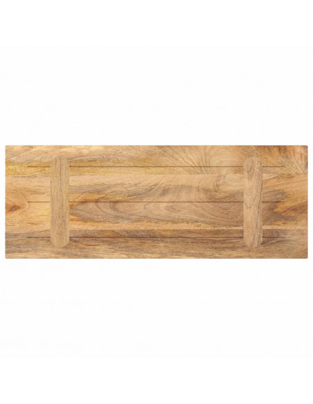 Piano per Tavolo 70x20x2,5cm Rettangolare Legno Massello Mango