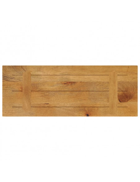 Piano per Tavolo 70x30x3,8 cm Rettangolare Legno Massello Mango
