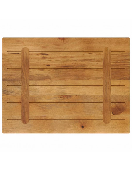 Piano per Tavolo 70x50x3,8 cm Rettangolare Legno Massello Mango