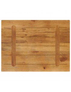 Piano per Tavolo 70x60x2,5 cm Rettangolare Legno Massello Mango