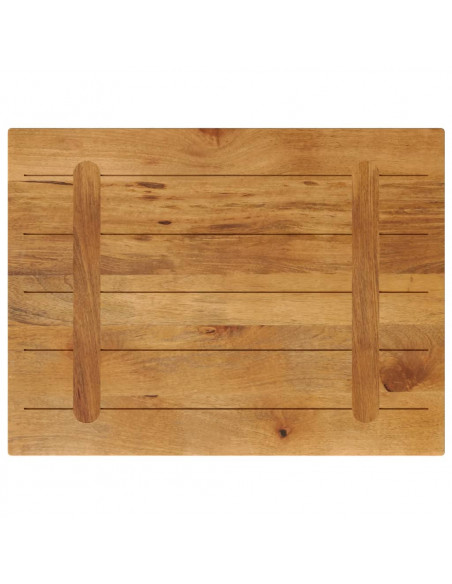 Piano per Tavolo 70x60x2,5 cm Rettangolare Legno Massello Mango