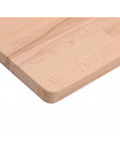 Piano per Tavolo 70x70x1,5 cm Quadrato Legno Massello di Faggio