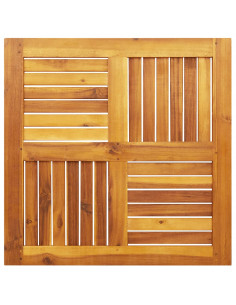 Piano per Tavolo 70x70x2 cm Quadrato Legno Massello di Faggio