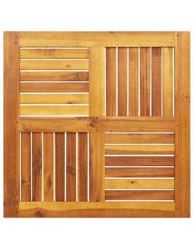 Piano per Tavolo 70x70x2 cm Quadrato Legno Massello di Faggio