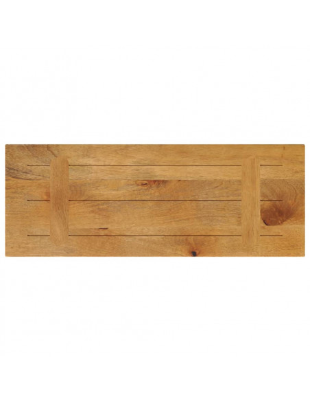 Piano per Tavolo 80x20x3,8 cm Rettangolare Legno Massello Mango