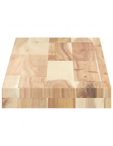 Piano per Tavolo 80x20x4cm Rettangolare Legno Massello Acacia