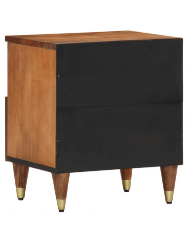 Comodini 2pz 40x33x46 cm in Legno Massello di Mango