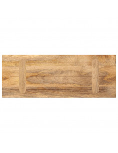 Piano per Tavolo 80x30x3,8 cm Rettangolare Legno Massello Mango