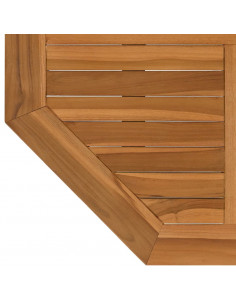 Piano per Tavolo 80x80x2,5 cm Ottagonale Legno Massello di Teak