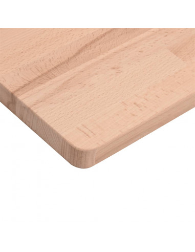 Piano per Tavolo 80x80x2,5 cm Quadrato Legno Massello di Faggio