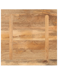 Piano per Tavolo 80x80x2,5 cm Quadrato Legno Massello di Pino