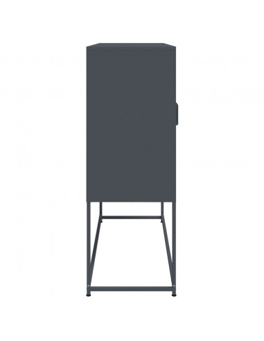 Credenza Antracite 100,5x39x107 cm in Acciaio